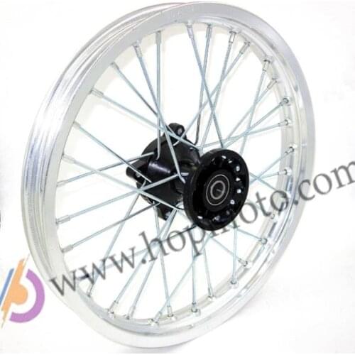 14 Inch 14'' 12mm or 15mm AXLE Front Silver Rim for Dirt Bike Thumpstar Assassin Atomik Pit Pro