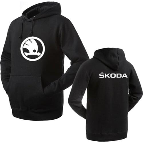 2021 Brand Clothing Skoda logo Fashion pullover Hoodie New Casual Men Hoodies Sweatshirts Printed Pullover Hoodie Cotton