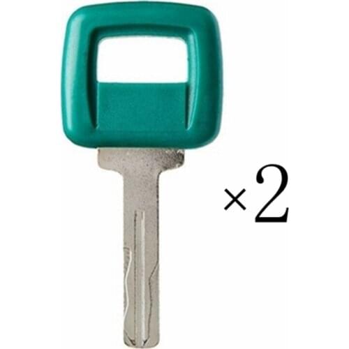 2X For Volvo Loader Haul Truck Heavy Equipment Laser Cut Ignition Key 11039228