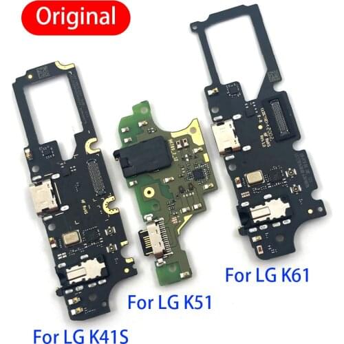 5PCS Original New USB Charging Connector Dock Board Flex Cable With Micro Mobile Phone Part For LG K51 K61 K41S K8 Plus K22 K51S