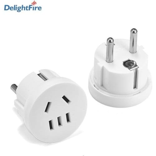 AU US To EU Adapter CN China Plug Adapter Australian AU To Euro KR Power Adapter Travel Plug Converter 2 Round AC Wall Charger
