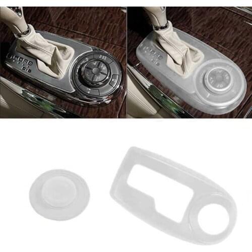 2Pcs Car Soft Rubber Interior Center Console Dustproof Gear Box Cover for Nissan Patrol Y62 2016 2017 2018 2019