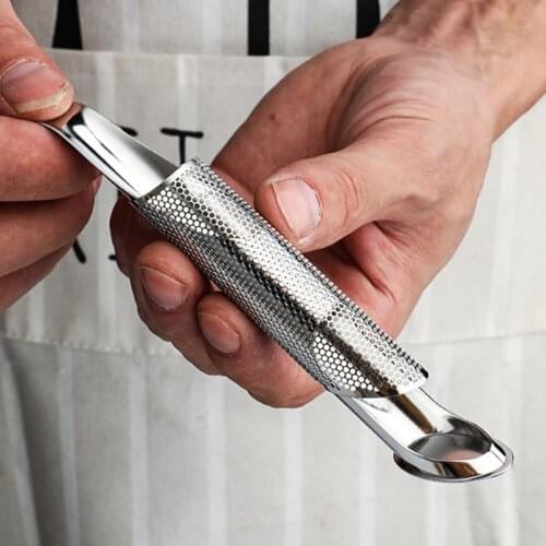 Stainless Steel Tea Set Strainer Teaspoon Brewer Tube-shaped Tea Brewer Kitchen Tool Tea Strainer Sieve Tea Spoon Filter Holder