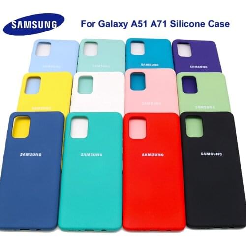 A51 A71 Case Samsung Galaxy A51 4G A71 4G Silky Silicone Cover High Quality Soft-Touch Back Protective Galaxy A51 5G A71 5G