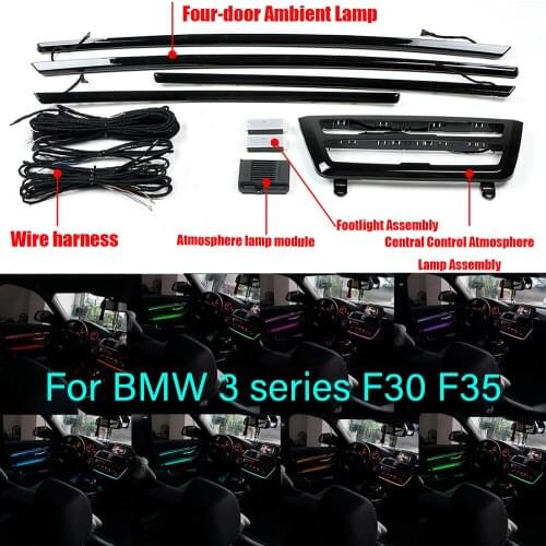 Car Interior Decorative Led Ambient Door Light Stripes Atmosphere Light With 8 Colors For BMW3 Series F30