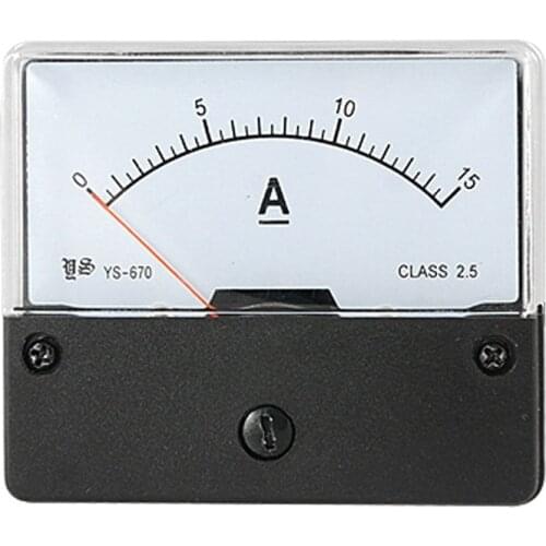 Hot DC 0-15A Current Range Panel Mount Ampere Meter Gauge