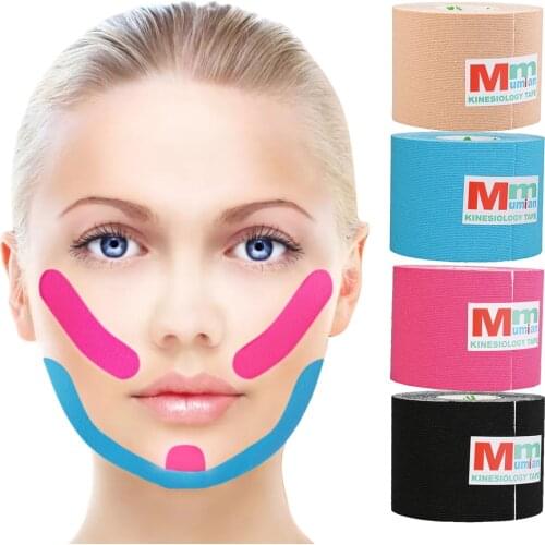 Kinesiotape Elastic Cotton Roll Adhesive Muscle Pain Relif Tape Face Lifting Beauty Tape Tennis Bandagem Knee Protector 1PCS