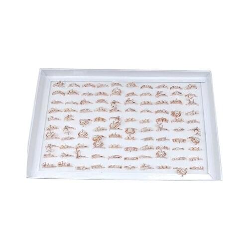 1PCS New fashion mix and match simple water pearl ring ladies and girls accessories jewelry wholesale