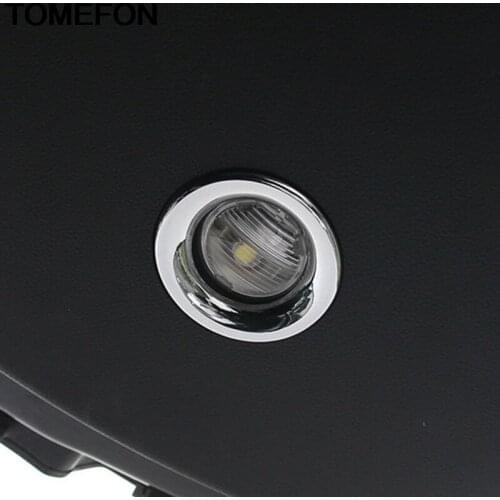 TOMEFON For Jeep Grand Cherokee 2011-2018 Interior Rear Trunk Tail Gate Reading Light Lamp Cover Trim ABS Overlay Styling 2pcs