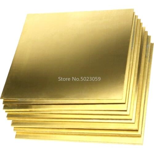 200*200mm Brass Copper Plate Sheet For DIY Laser Cutting CNC Frame Model Mould Material DIY Contruction