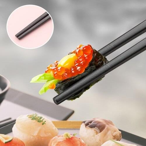 Metal Alloy Children Sushi Chopsticks For Eating Cute Tableware Lucky Cat Pattern Chinese Chopsticks