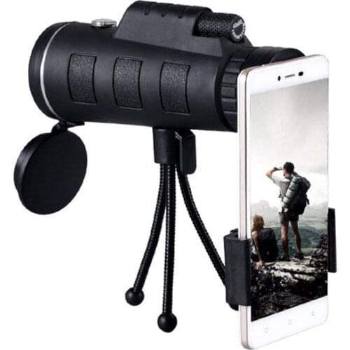 High Power HD 40X60 Zoom Monocular Telescope Tourism Bird Watch Binoculars With Tripod Spotting Scope telescopio For Hunting