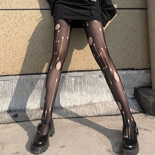 New Women Sexy Fashion Personalized Unique Funny Quaint Net Hole Beggar Dress Tights Stockings Pantyhose Hosiery