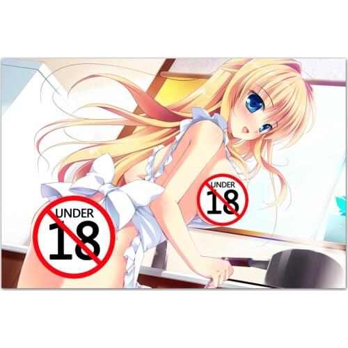 Modern Art Poster Blonde Girl Beautiful Housewife Canvas Painting and Print Mural Wall Picture For Living Room