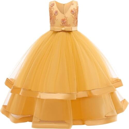 Girls Dress Teens New Year Princess Children Party Dress Wedding Gown Kids Dresses for Girls Birthday Party Dress Vestido