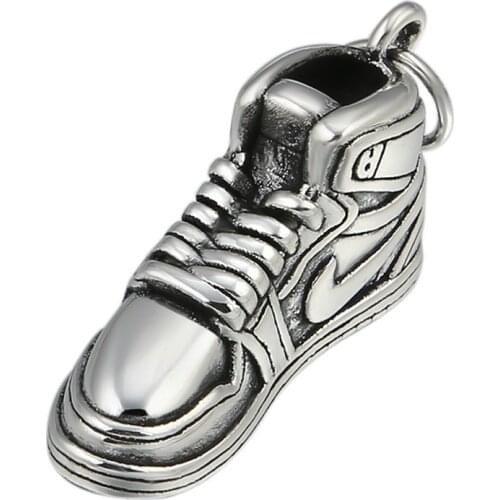 Shoes Pendant Real S999 Sterling silver Creative Sneakers model Charm Necklace Pendant Jewelry