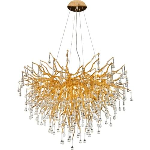 Postmodern living room dining room crystal glass lighting creative personality front desk clothing store decorative chandeliers