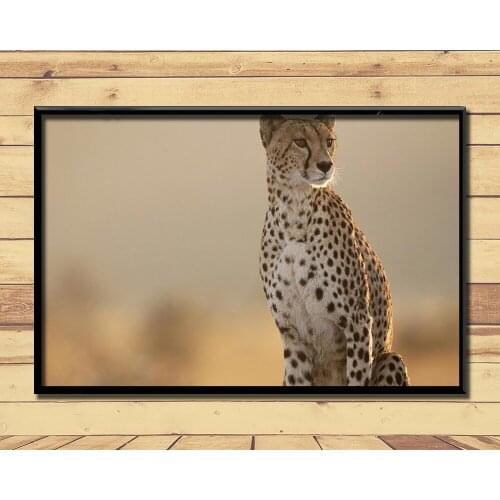 Cheetah Fierce Animal (21) Wall Posters Prints Silk Art Painting For Home Wall Bedroom Decor