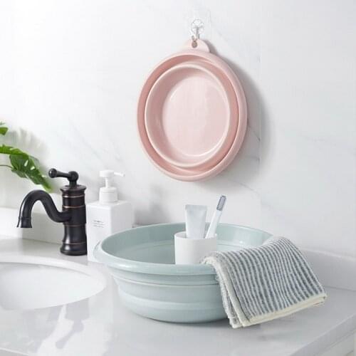 Foldable Bucket Portable Wash Basin Dishpan for Bathroom Kitchen Home Supplies Footbath Collapsible Home Merchandise