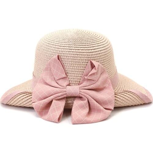 New Fashion Spring Summer Straw Sun Visor Hat for Women Men Beach Party Wide Brim Sun Protection Jazz Hat