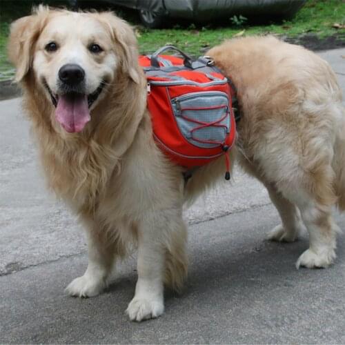 New Outdoor Dog Travel Bag Pet Dog Saddlebags Pack Hound Travel Camping Hiking Backpack Saddle Bag for Small Medium Large Dog