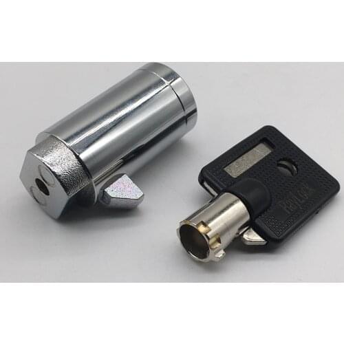 1 piece 42.5mm half rotation round key vending machine ATM replacing plug lock