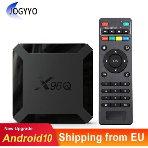 X96q android smart tv box android 10 allwinner h313 quad core 2G 16gb 4k 3d x96 q mini smart tv set top box media player