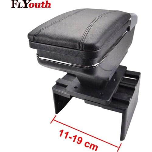 Universal Car Central Container Armrest Box Pu Leather Auto Car-Styling Central Store Content Box Cup Holder Accessories