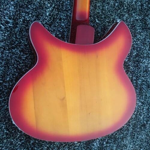 High quality 12-string ricken 360 electric guitar, cherry red pop music body and mahogany fingerboard, free shipping