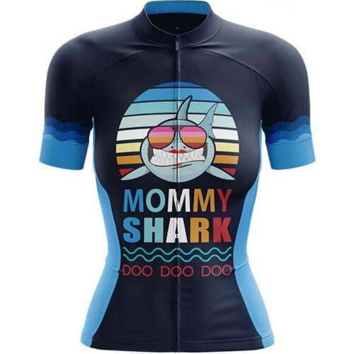 Mommy Shark-Women Ultraviolet-Proof Cycling Jerseys MTB Bike Clothing Women Bicycle Clothes Wear Ropa Ciclismo Cycling Clothing