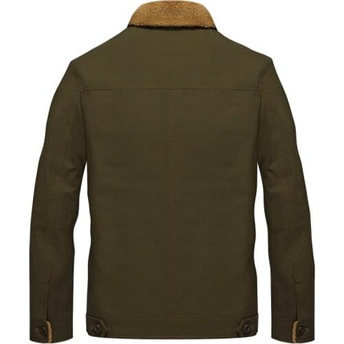 2020 Winter Bomber Jacket Men Air Force Pilot Jacket Warm Men Fur Collar Men Army Tactical Fleece Jacket