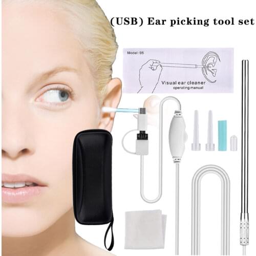 3 in 1 Ear Endoscope HD Visual Otoscope Ear Pick 5.5mm Luminous Earpick Mini Camera Ear Wax Cleaning Tool painless