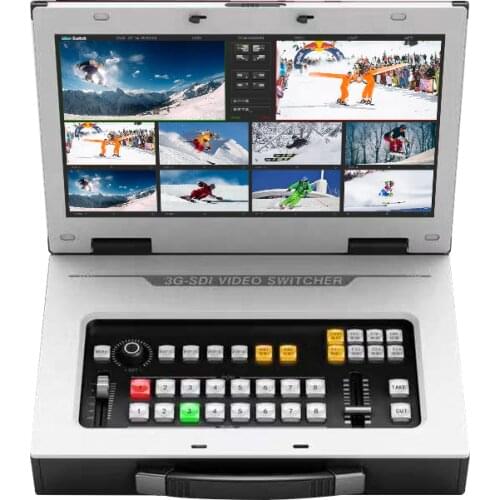 Oton Geek SE30M 8 Channel HD/SDI Video Switcher with 15.6 inch LCD Monitor