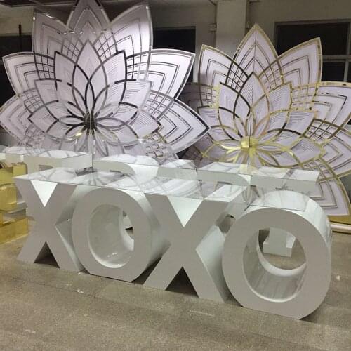 New Idea Item Acrylic Letter Table XOXO Props For Wedding Party Outdoor Decor