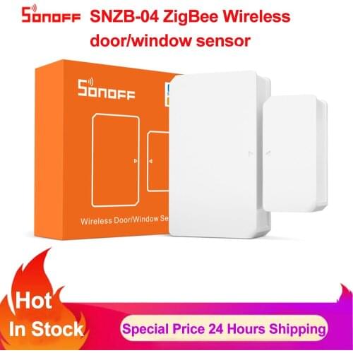Sonoff SNZB-04 ZigBee Wireless Door/Window Sensor Make ZigBee and Wi-Fi devices keep linkage Work with Zigbee Bridge Via Ewelink