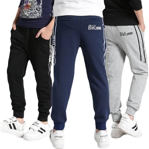 Sports Boys Pants Autumn Pants For Boys Solid Kids Trousers For Boys Winter Kids Pants Teenage Clothes For Boys 6 8 12 14 Years