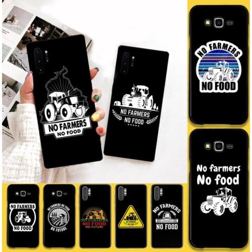 No farmers no food Phone Cases For Samsung Galaxy Note20 ultra 7 8 9 10 Plus lite M51 M21 M31S J8 2018 Prime