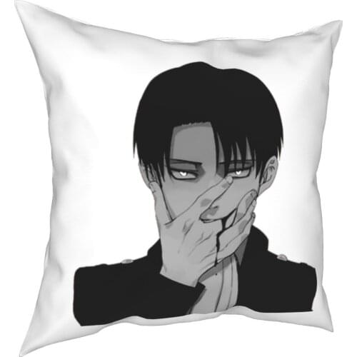 Levi Attack On Titan Pillowcases Bed Car Best Anime Shingeki no Kyojin Cushion Cover Cute Decorative Throw Pillow Case 40*40cm