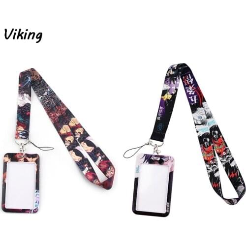 20pcs/lot G1868 Anime Card Holder ID Holder Man Woman Bus Card Holder Staff Card With Lanyard
