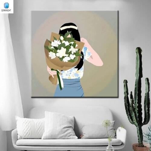 Diy oil painting by numbers lovers digital paint by numbers Traditional Chinese anime posters home decor