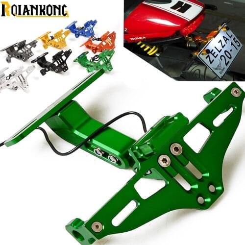 For Ducati 996B 996S 996R 998B 998S 998R 999S 999R Motorcycle Adjustable Angle License Number Plate Frame Holder Bracket