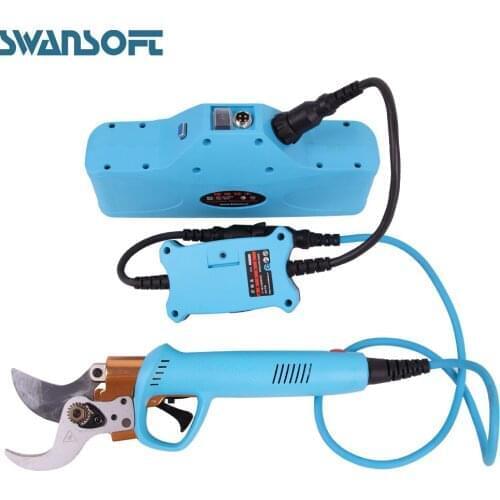 KH-08 Lithium ion battery powered garden electric pruning shears adjustable cutting diameter vineyards electrical branch scissor