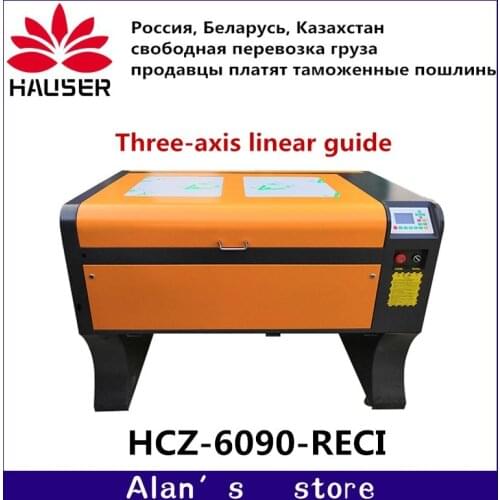 Free shipping RECI W2 100W 6090/1060 laser engraver machine CO2 laser cutter machine 220V / 110V laser cnc marking machine