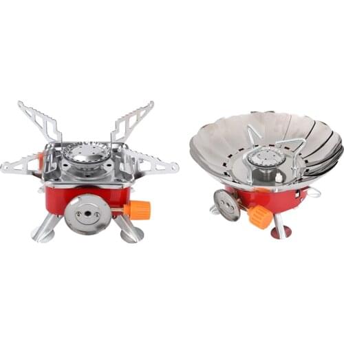 Lightweight Camping Gas Stove Foldable Butane Burner 2.8KW Travel Stove