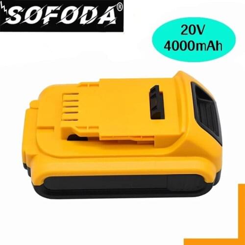 2021 20V 2000/4000mAh DCB200 Li-ion Rechargeable Power Tool Battery for Dewalt DCB203 DCB181 DCB180 DCB200 DCB201 DCB201-2 L50