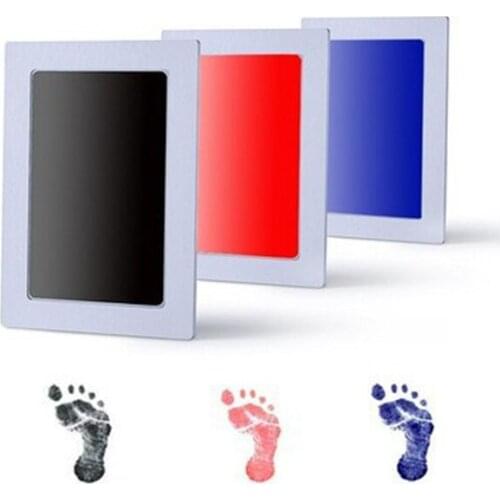 Fashion Baby Care Non-Toxic Baby Hand Foot print Kit Toys Newborn Hand And Foot Print Ink Pad Souvenirs Birthday Gifts