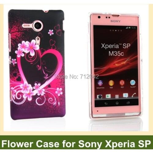 OEEKOI Love Garden Butterfly Flower Print Soft Gel TPU Cover Case for Sony Xperia SP M35c M35h Free Shipping