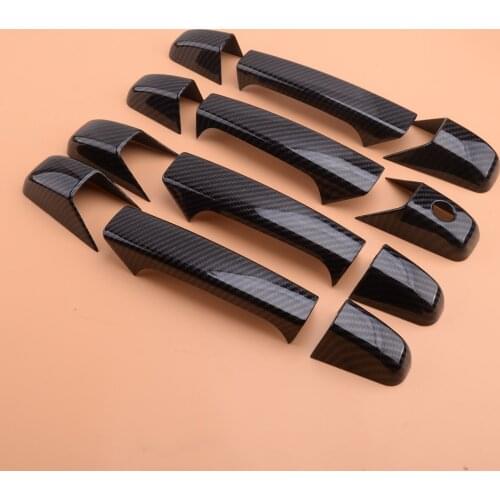 12Pcs LHD Door Handle Cover Trim Fit for Chevrolet Tahoe Suburban Avalanche Silverado GMC Yukon Sierra 2007 2008 2009 2010-2013