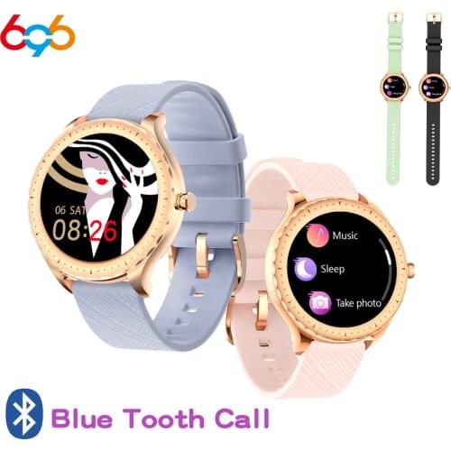 696 Newest Y1 Blue Tooth Call Lady Smart Watch Blood Pressure Heartrate Detection Woman Full screen touch Female Smartwatch