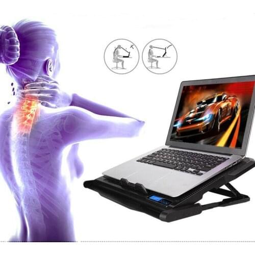 New Laptop cooler 2 USB Ports and Six cooling Fan laptop cooling pad Notebook Stand Holder for 12-15.6 inch for Laptop